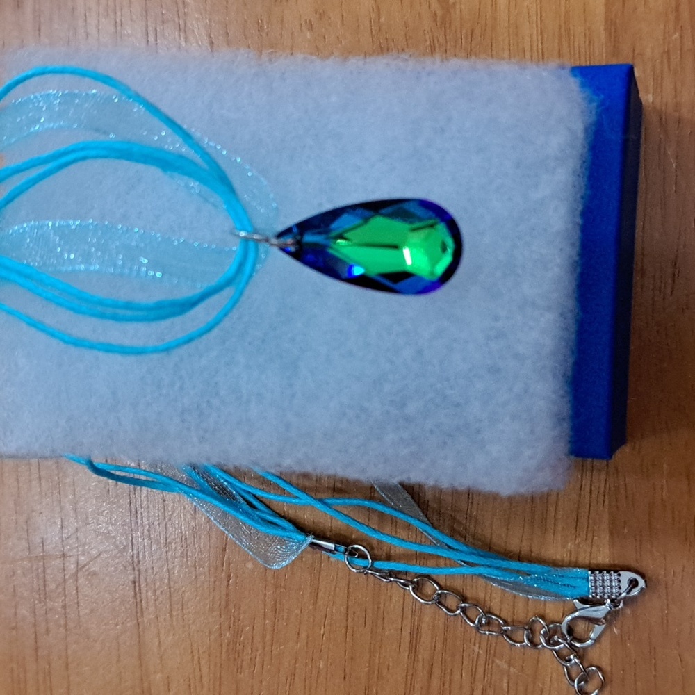 🔥CLEARANCE! Mysterious Ocean Crystal Marquise Necklace - Picture 5 of 6